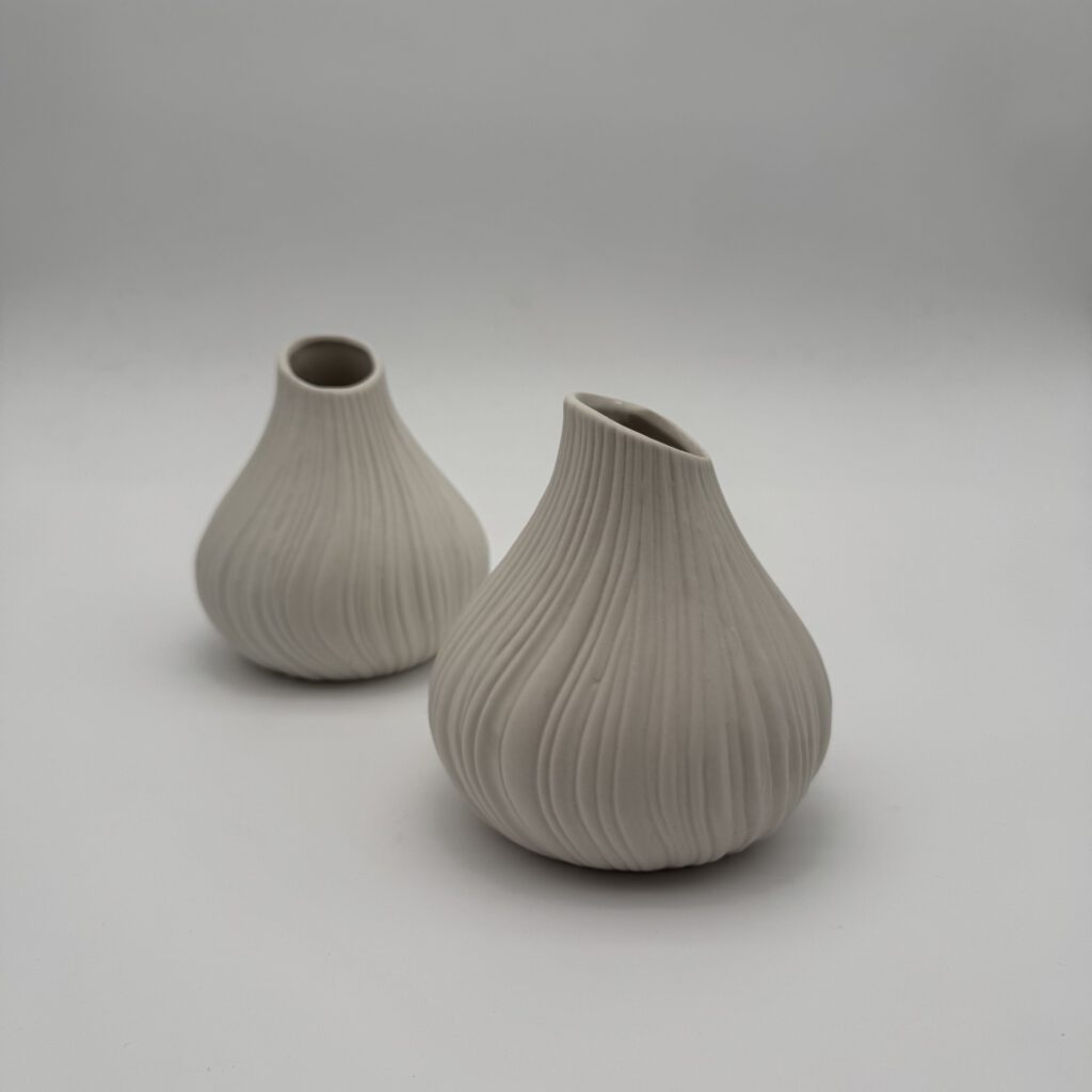 Porzellan Vase gerillt 1