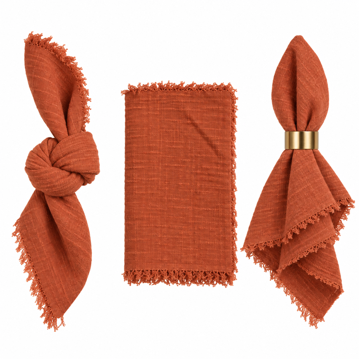 Musselin Gauze Serviette terrakotta