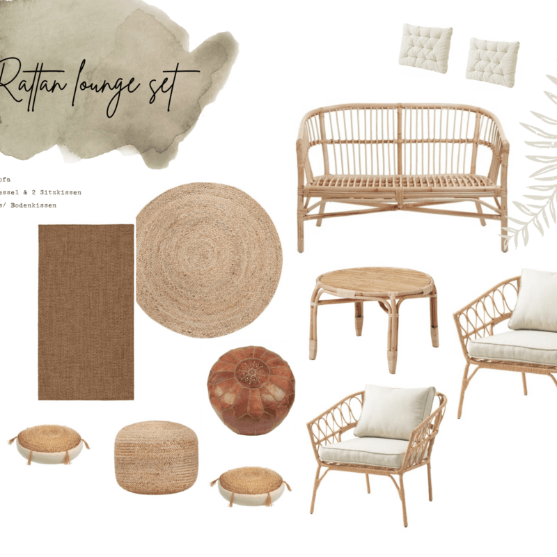 Lounge Set, Rattan